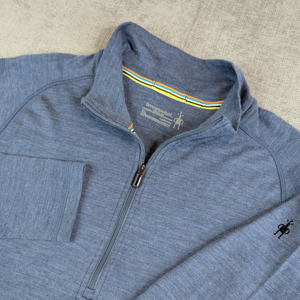 Smartwool Pullover Men XL Merino 250 Quarter Zip Long Sleeve Base Layer Gorpcore